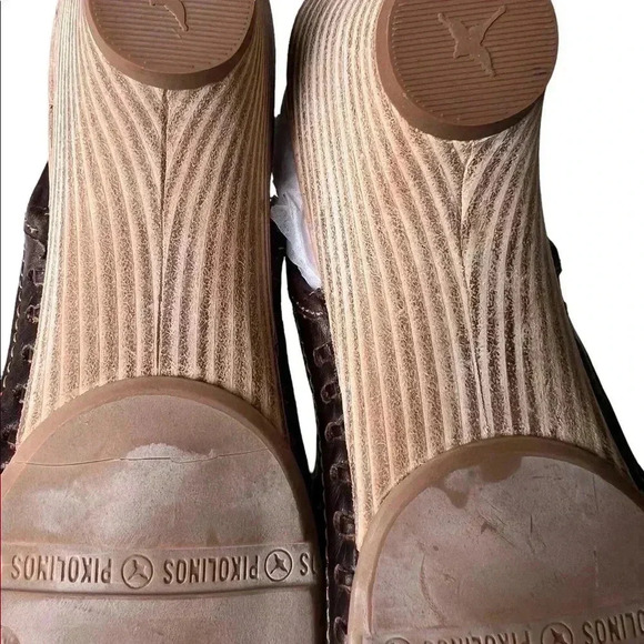 PIKOLINOS BROWN LEATHER WOMEN’S SANDALS!! SIZE EUR 41/US 10.5 **NWT** - Picture 11 of 16